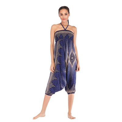 Baumwolle Haremshose Boho Haremshose Overall Kostüm für Damen, Frauen, Mädchen
