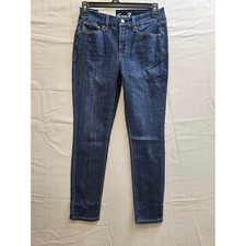 Seven7 Tummyless Skinny Jeans High Rise Mulan Blue MY1975DE25 Womens 8 NWT