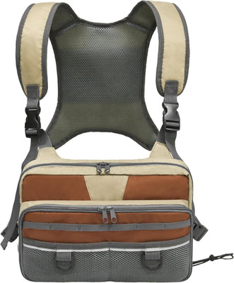 Fishing Chest Pack with Adjustable Straps and Multi-Compartment Storage