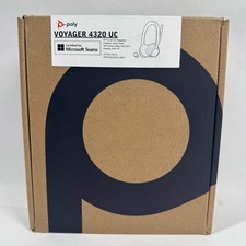 New Poly Voyager 4320 UC Adaptive Hybrid Active Noise Cancellation Black