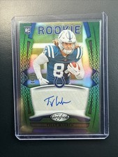 2025 Panini Certified Tyler Warren Rookie Signatures 04/25  Mirror Green
