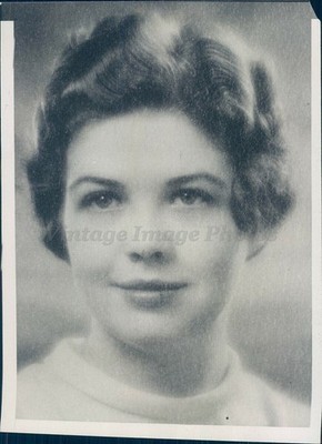1934 Press Miss Katherine Elizabeth Patton MN Bride Roy Oen Captain Photo