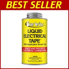 Black Liquid Electrical Tape - Versatile - 32oz - Waterproof