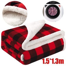 Soft Winter Warm Thick Soft Fleece Blanket Double-Sided Design Cozy Quilt Gift