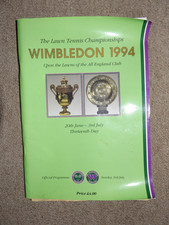 1994 Wimbledon Lawn Tennis Championships Official Programme  Thirteenth Day