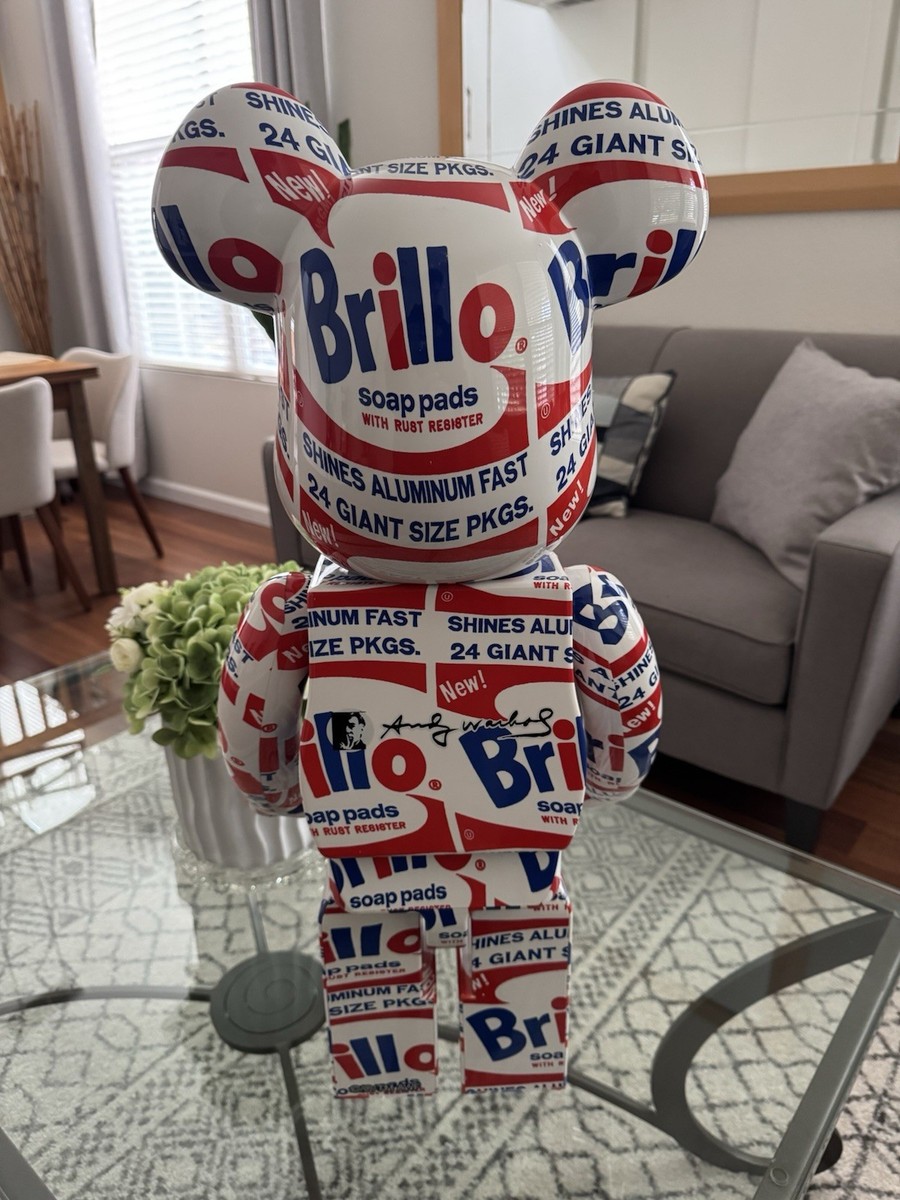 Andy Warhol Brillo Box 1000% Bearbrick Figure | eBay
