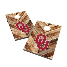 2x4 Cornhole Set Oklahoma Sooners Regulation Size Foldable Legs UV Printed