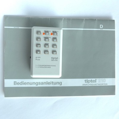 TIPTEL 210 Q2-210 Fernabfrage Raumüberwachung Fernlöschen + Bedienungsanleitung