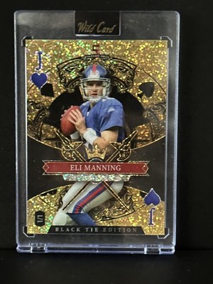 2026 Wild Card 5 Card Draw Stacked Deck Black Tie Edition Eli Manning 1/1