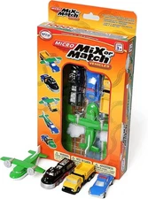 POPULAR PLAYTHINGS Mix or Match Micro Vehicles Snap Toy Play Set 12pc 60362