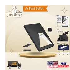 Duable Black Silicone Protective Cover for Starlink Mini with Anti-Glare Sticker