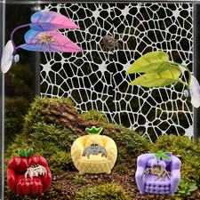 Jumping Spider Terrarium Enclosure Decor Decorations, Climbing Web with 3pcs ...