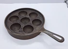 Vintage Griswold 962 No 32 Cast Iron Aebleskiver Danish Pancake Pan USA