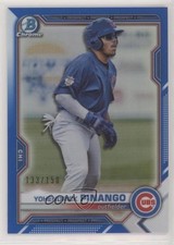 2021 Bowman Draft Chrome Blue Refractor 133/150 Yohendrick Pinango #BDC-25 s3g