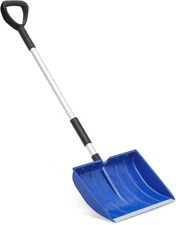 16 Inch D Grip Snow Shovel with Aluminum Edge