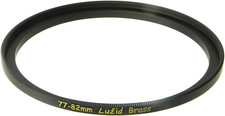 X2 Brass 77Mm to 82Mm Step up Filter Ring Adapter 77 82 Luzid