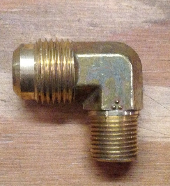 3/8 MALE FLARE X 1/4 MALE PIPE ELBOW RV FITTING HEAVY BRASS eBay