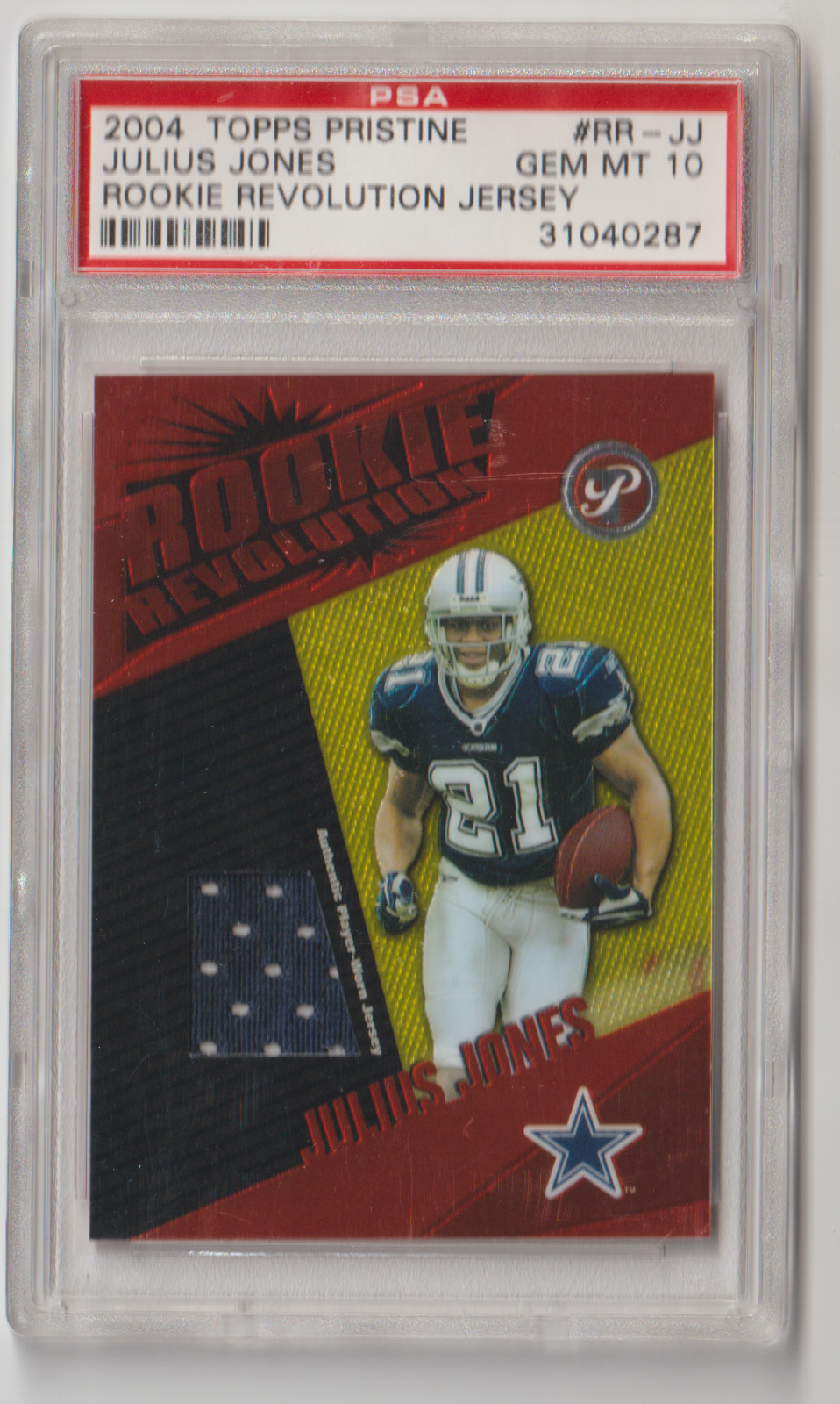 Julius Jones Topps Pristine Rookie Revolution Jersey #RRJJ Base