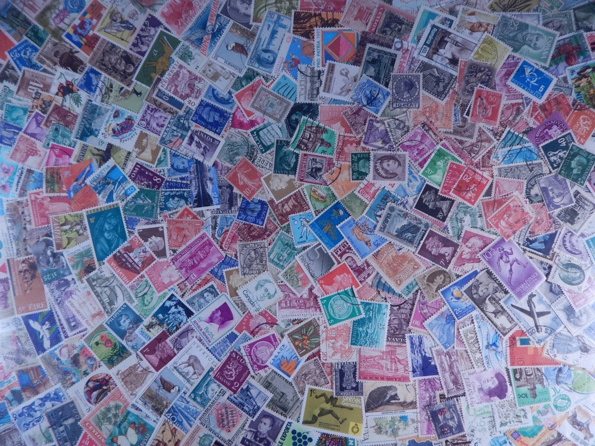 Unsorted, Unchecked Worldwide Stamps Lot Collection YOU GET PHOTOS  display picture 1
