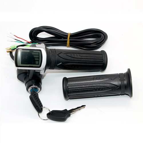 36-48V eBike Drehgas Elektroroller Fahrradgriff Lenker LED Display_ - Bild 3 von 10