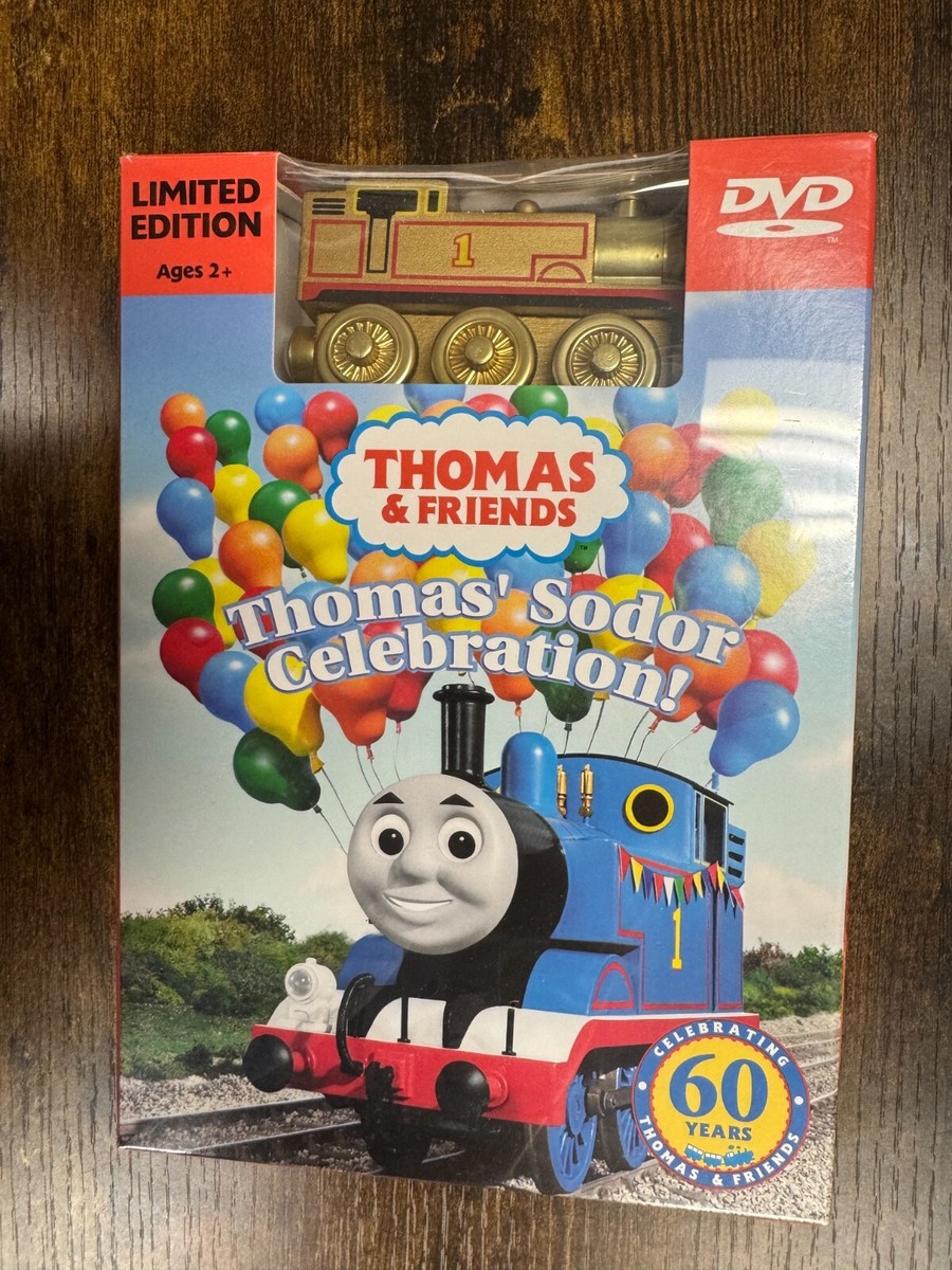 Thomas' Sodor Celebration DVD Limited Edition Wooden Train Bonus