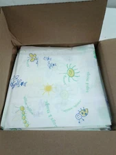 TIDI Products 981436 Pediatric Exam Gowns Bugs & Things Fabricel 21" x 36" 50pk