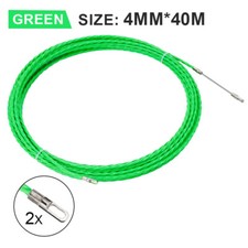 132ft Fish Tape Wire Puller Polyester Flexible Electric Leader Cable Running Rod