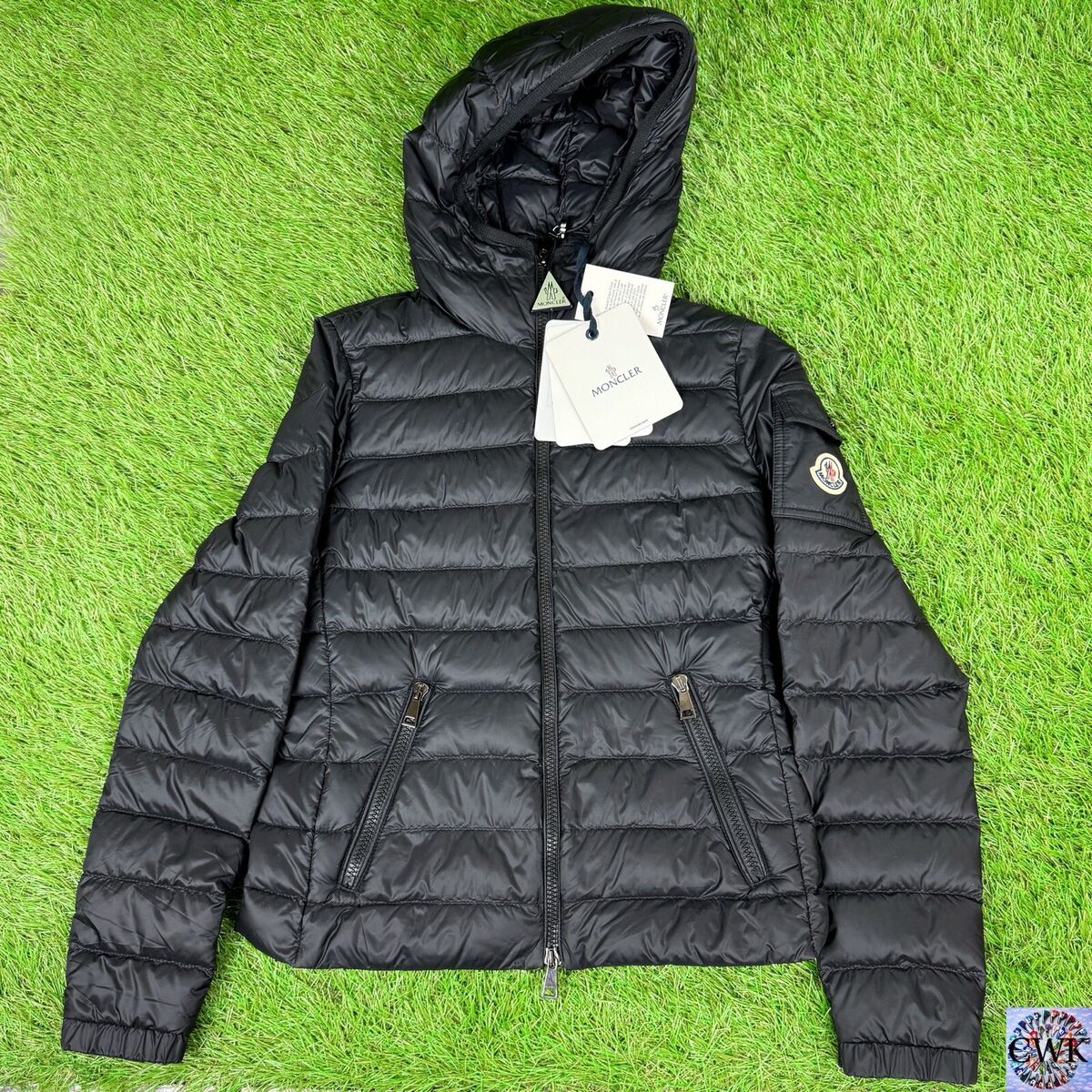 New Moncler Bles Giubbotto Black Hooded Puffer Jacket Size 0 New Moncler Bles Giubbotto Black Hooded Puffer Jacket Size 0
