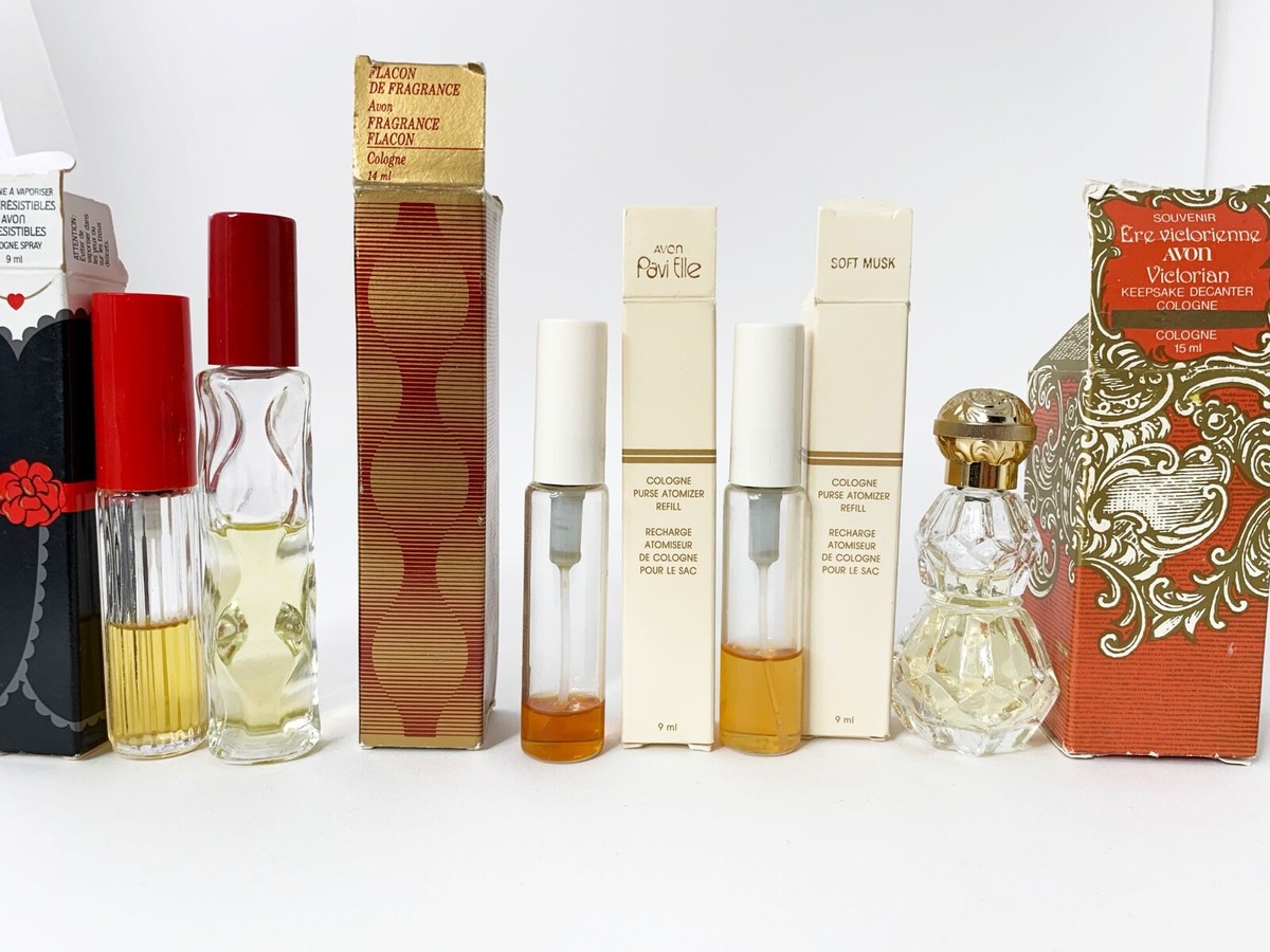Vintage Lot of 16 Avon Perfume Bottle Mix Perfumes Some Unused