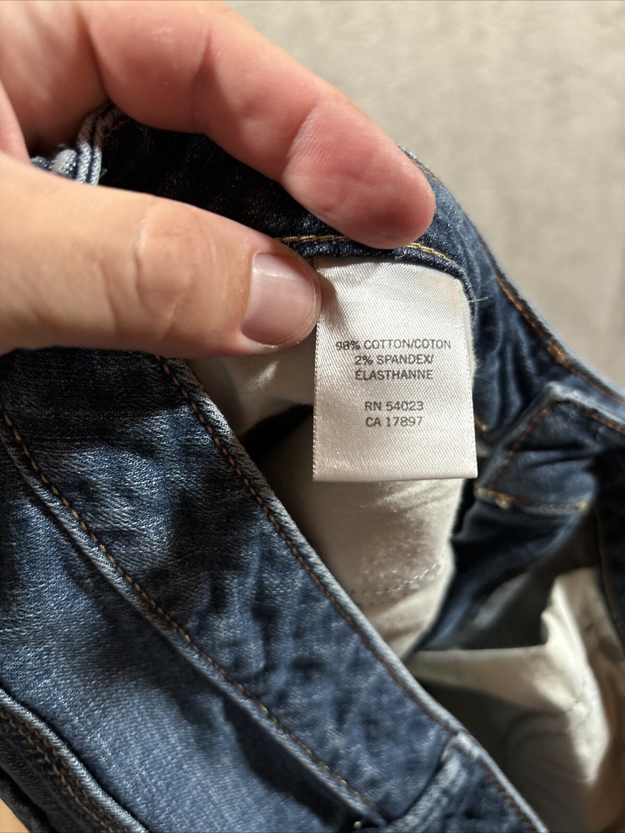 Jeans Banana Republic Femme Taille Basse Bootcut Stretch - Bleu Délavé, Taille 6 (Occasion, Très Bon état)