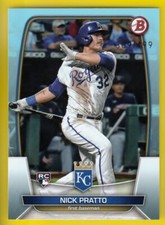 2023 Bowman 8 Nick Pratto RC Sky Blue Border 497/499 Royals Rookie 1st Base