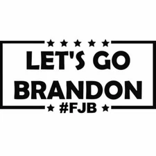 Vinyl Decal for Window - Let's Go Brandon #FJB (Various Colors/ Sizes)