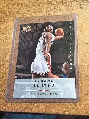lebron james first edition card 2007-08 Upper Deck Basketball #192 Cavaliers This LeBron James 2003 JUST IN: LeBron James' FIRST