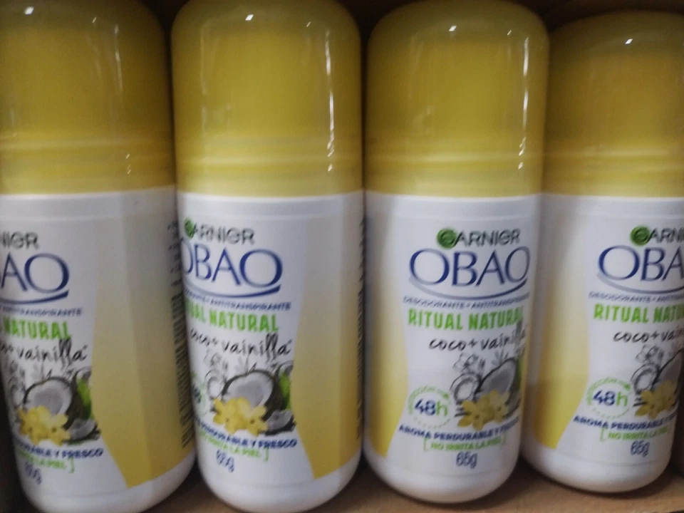 3 GARNIER OBAO NATURAL RITUAL COCONUT VANILLA ANTIPERSPIRANT DEODORANT ROLL ON - Image 3 of 3