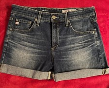 AG Adriano Goldschmied Denim Shorts - The Hailey Ex-Boyfriend Roll-up - Size 27