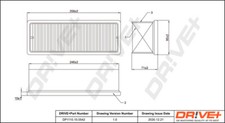 Dr!ve+ DP1110.10.0542 Air Filter for Dacia Renault