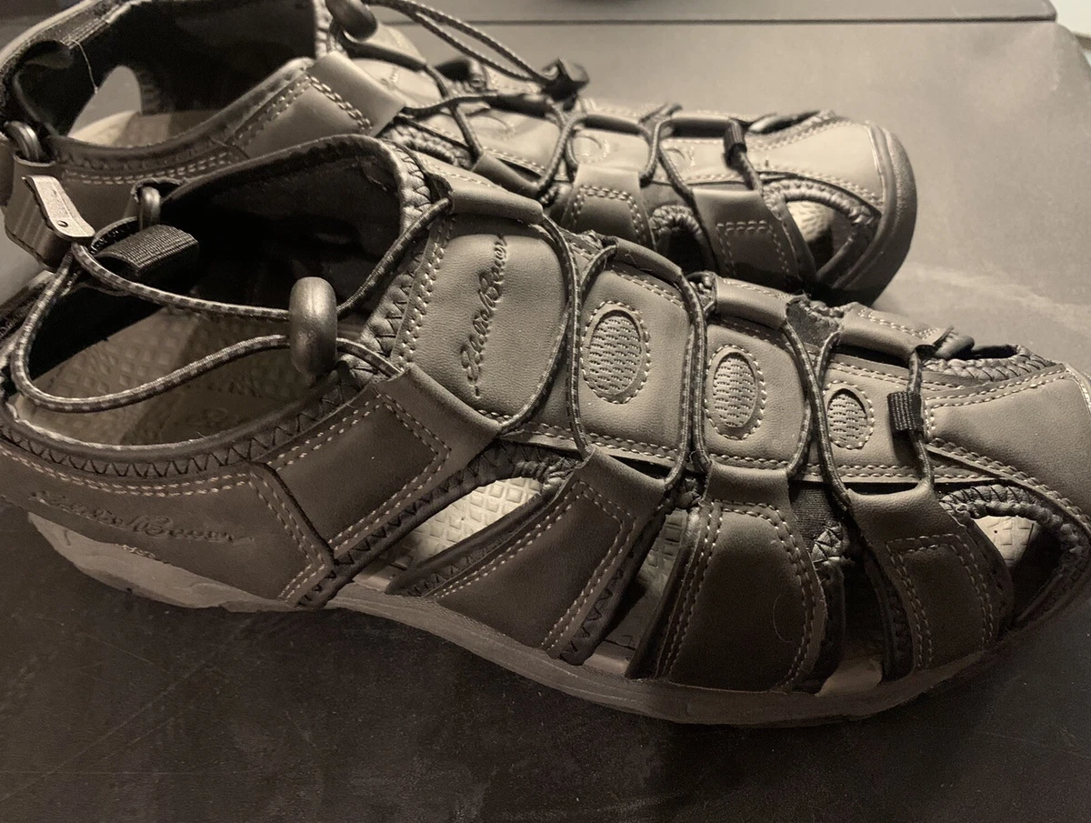 Eddie Bauer Mens Bump Toe Sandal Meridian Black Size 9 eBay