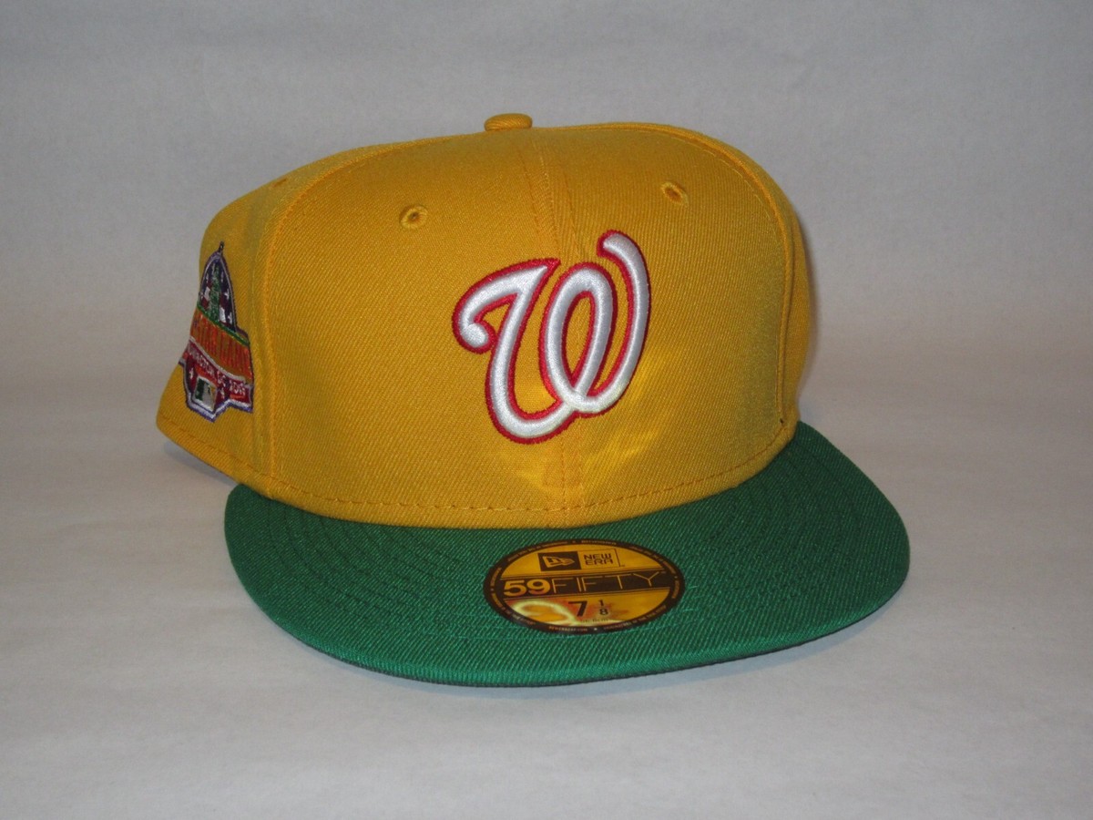 Washington Nationals School Supplies Yellow New Era 59Fifty 7 1/8