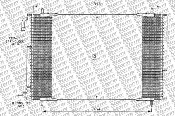 Condenseur de climatisation de qualité supérieure avec traitement anticorrosion thermique