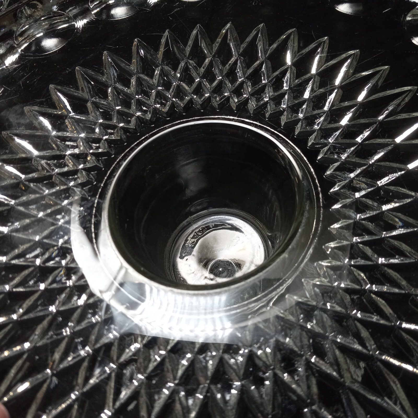 Decorative Clear Glass Pedestal Bundt Cake Stand w/ Dome Cover Lid eBay