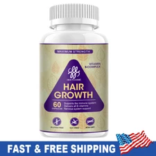 Hair Fast Growth Herbal Pills 5000Mg Prevent Anti Loss Stimulate Vitamins Pills
