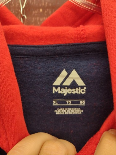 Majestic Mens Red/ Blue Red Sox Hoodie Size X large - Picture 6 of 9