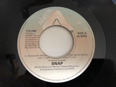 Snap - Oops Up 7'' Vinyl Single Record