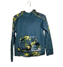 Russell Dri-Power 360 Hoodie Youth 10-12 Teal Pullover Colorful Lightweight
