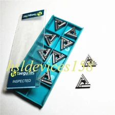 10Pcs /box NEW  Taegutec Triangular CNC Turning Blade TNMG160404L-FS CT3000