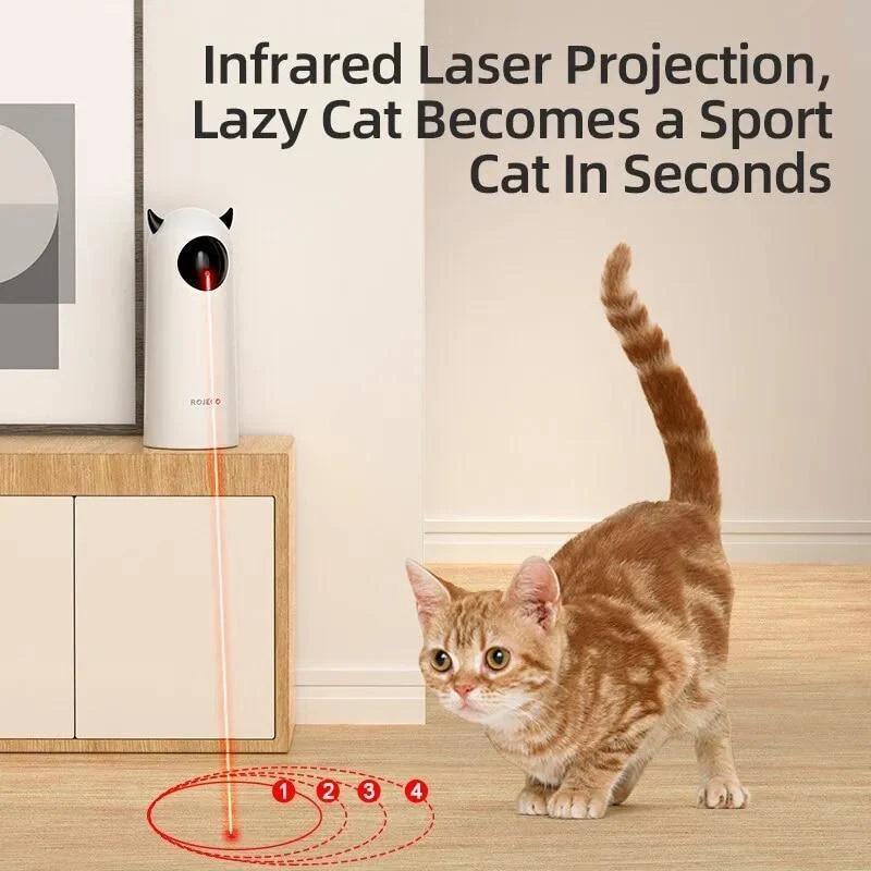 Rojeco Automatic Cat Toys Interactive Smart Teasing Pet LED Laser Indoor Cat Toy
Opens in a new wind