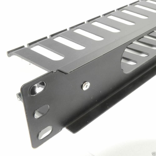 Cable Management 19" Universal Panel 1U With Rear Vent - Afbeelding 11 van 24