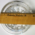 Ashtray 4.0" Round Hobnail Bottom Crystal Clear Heavy Glass Iconic VINTAGE 1970s — photo 8