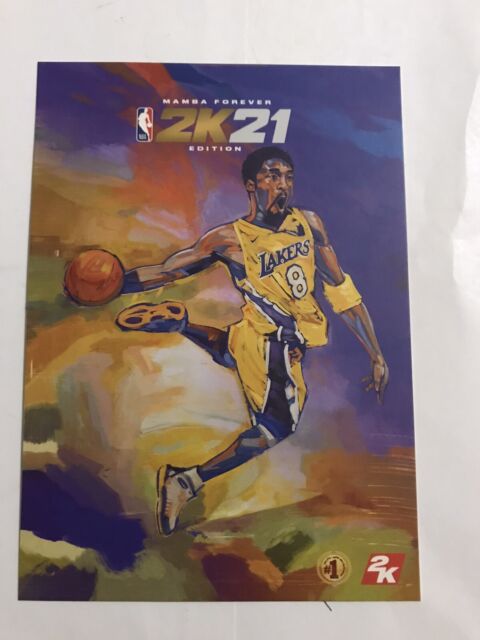 PS4 PS5 XBox One Series X NBA 2K21 Mamba Forever Kobe Bryant Limited Post Cards NF10332