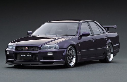*RARE* Ignition Model 1/18 Nissan Skyline 25GT Turbo (ER34) Midnight Purple III - Picture 10 of 11